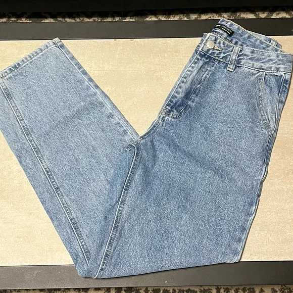 SHEIN Light Blue Denim Mom Jeans Size 27 - Picture 3 of 12